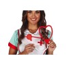Estetoscopio rojo y blanco